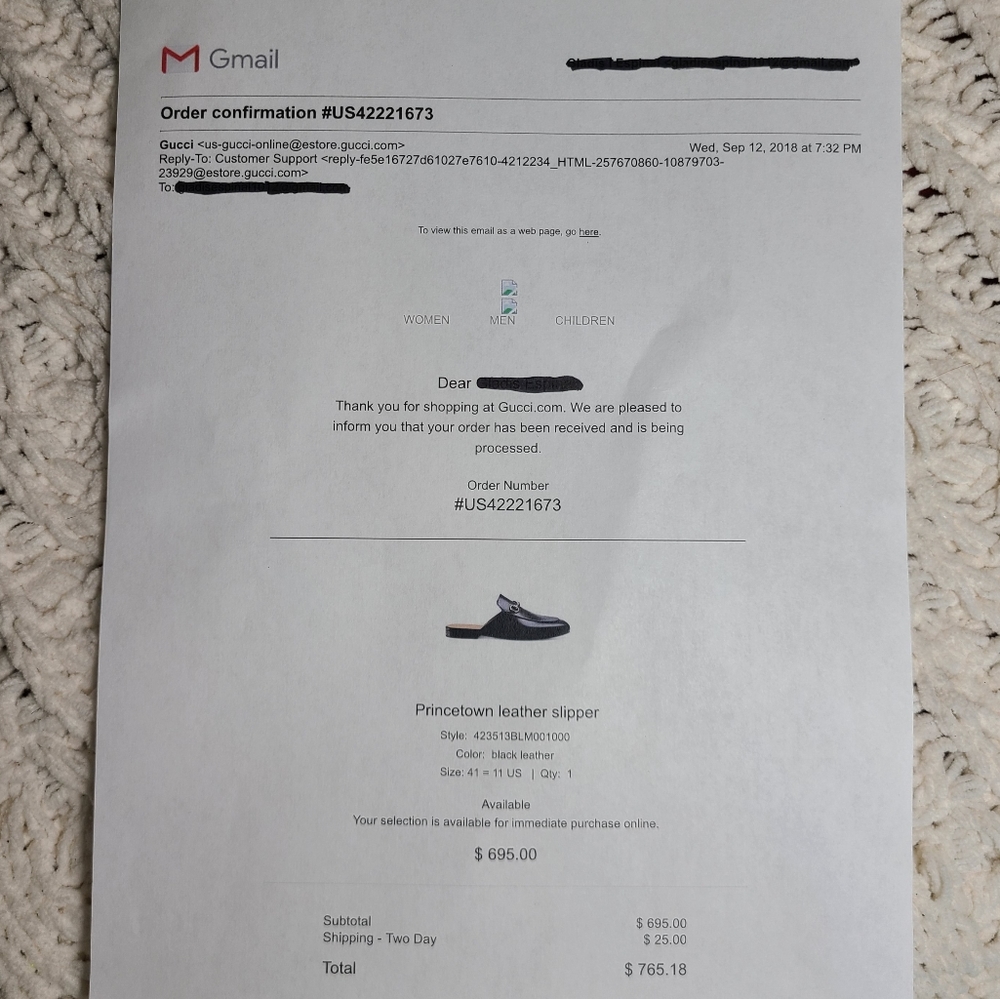 Gucci Princetown Leather Mule - Picture 8 of 8